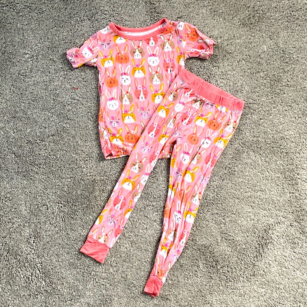 Little Sleepies pink bunnies